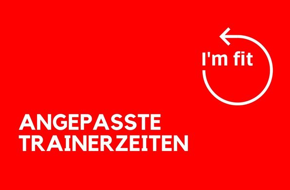 Änderung der Trainerzeiten vom 09.03. bis 15.03.2026